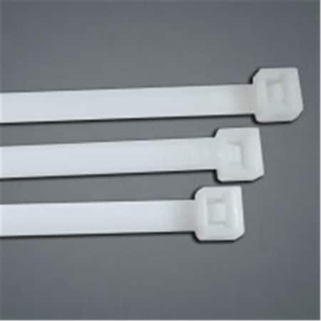 Anchor Brand Cable Tie, 6 in L, 1-1/4 in Max Bundle Dia., Natural, Nylon 6/6, 40 lb Strength 102-530N